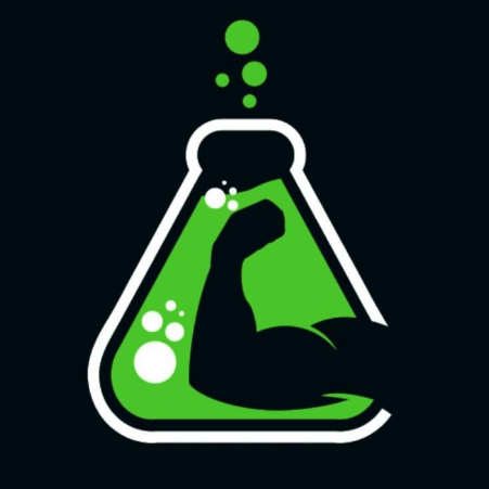 Hero Lab Strength Gym beaker logo